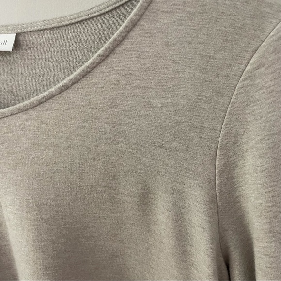 J. Jill Pure Jill Tan 3/4 Length Sleeve Soft Tunic Top - Picture 3 of 8